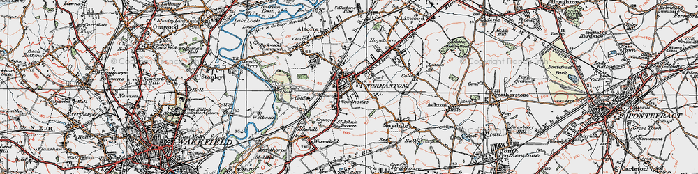 Old map of Normanton in 1925