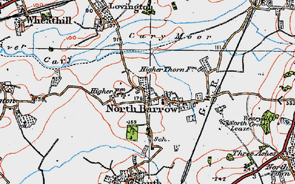 Old map of North Barrow in 1919