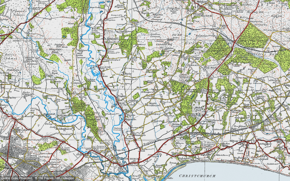 Old Map of North Bockhampton, 1919 in 1919