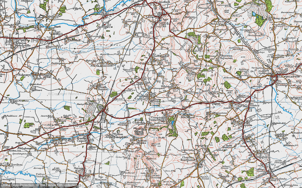 Historic Ordnance Survey Map Of North Cadbury, 1919