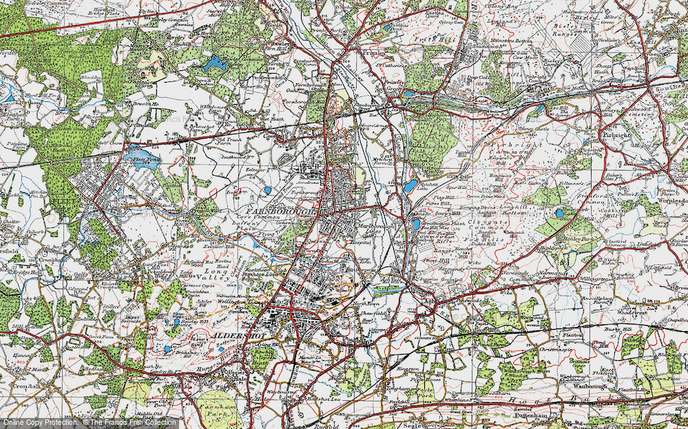 Old Map of North Camp, 1919 in 1919