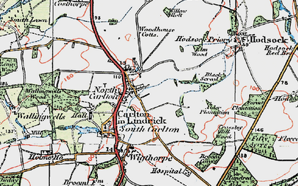 Old map of Willow Holt in 1923