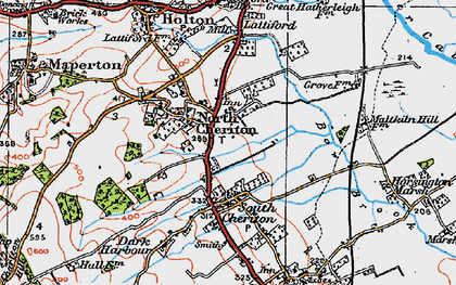 Old map of North Cheriton in 1919