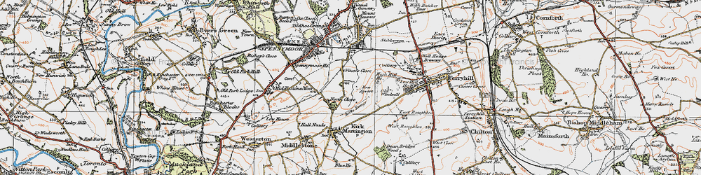 Old map of North Close in 1925