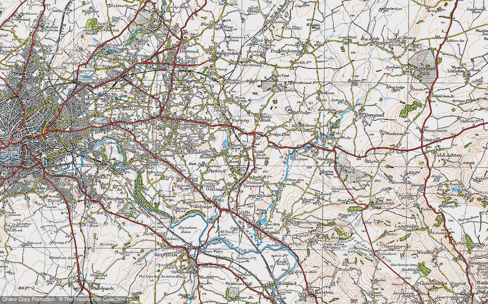 Old Map of North Common, 1919 in 1919