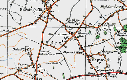 Old map of North Common in 1920
