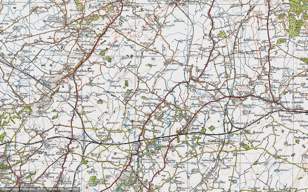 Old Map of North Corner, 1919 in 1919