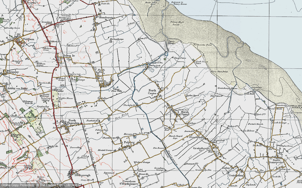 Old Map of North Cotes, 1923 in 1923