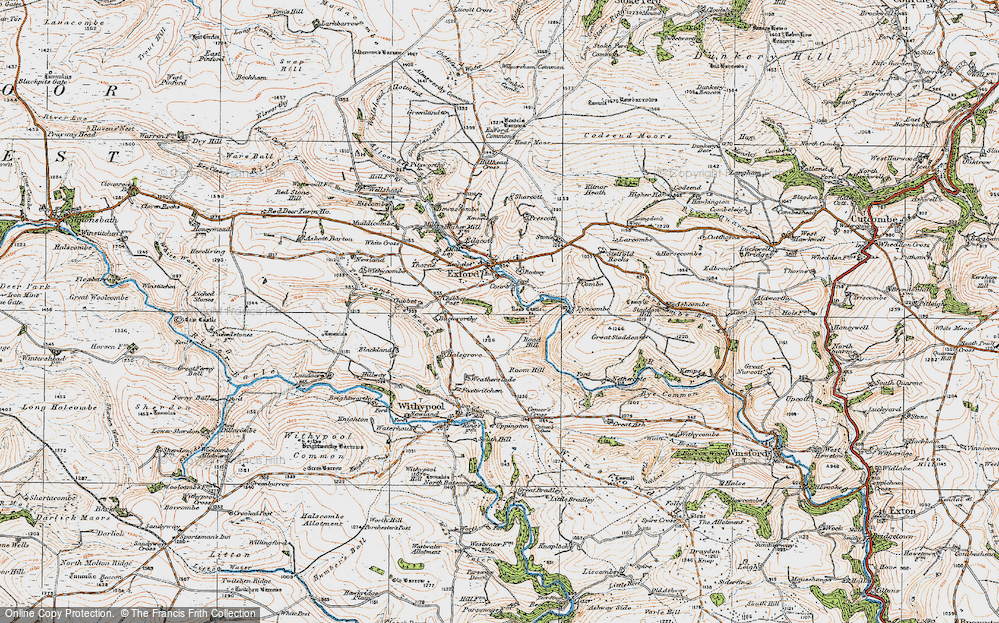Old Map of North Court, 1919 in 1919