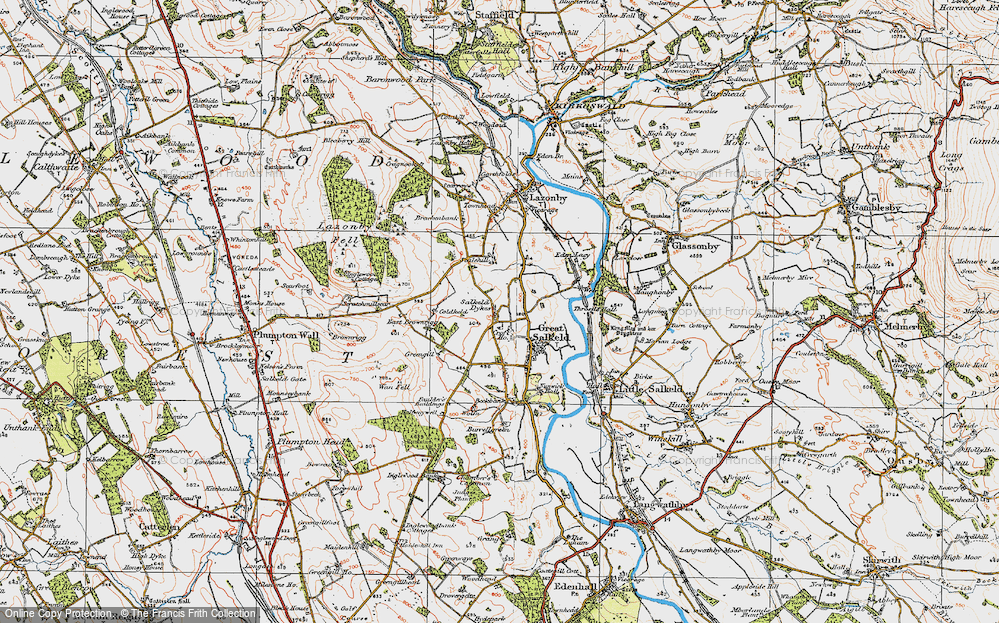 Old Map of North Dykes, 1925 in 1925