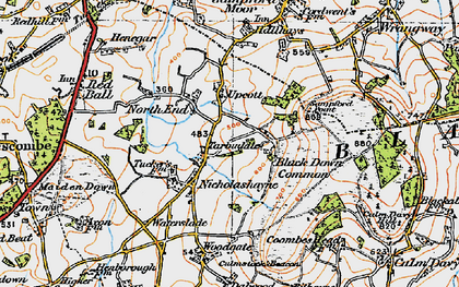 Old map of North End in 1919