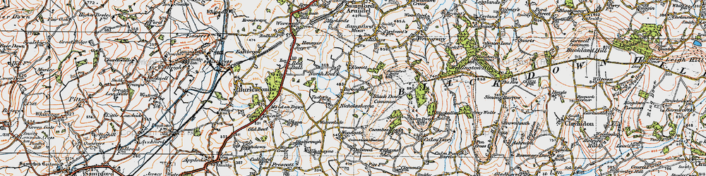 Old map of North End in 1919