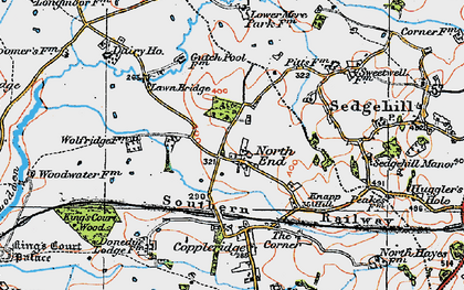 Old map of North End in 1919