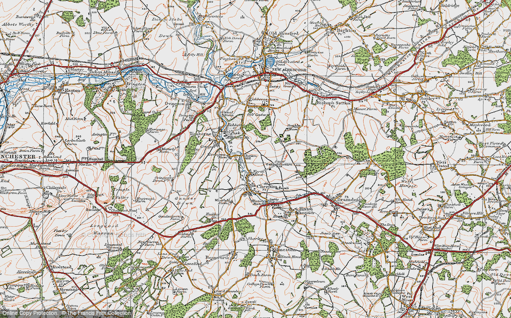 Old Map of North End, 1919 in 1919
