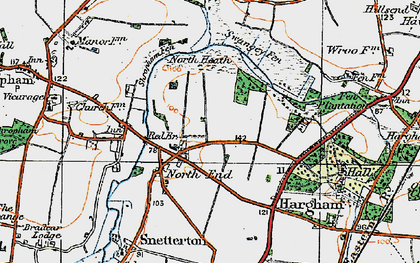 Old map of North End in 1920