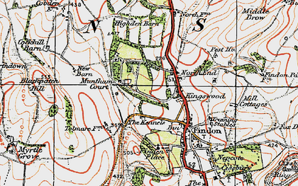 Old map of North End in 1920