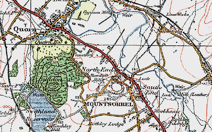 Old map of Buddon Wood in 1921