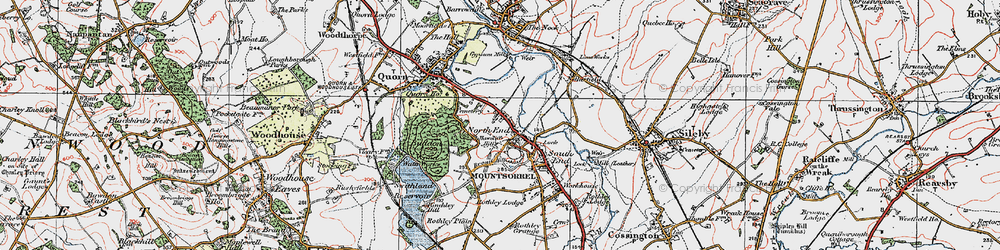 Old map of North End in 1921