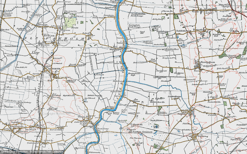 Old Map of North Ewster, 1923 in 1923