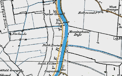 Old map of North Ewster in 1923