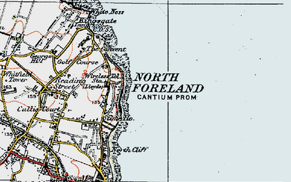 Old map of North Foreland in 1920