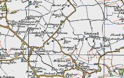 Old map of North Green in 1921