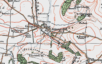 Old map of North Grimston in 1924