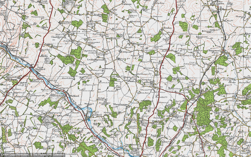 Old Map of North Heath, 1919 in 1919