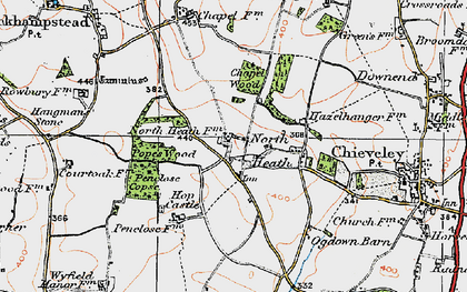 Old map of North Heath in 1919