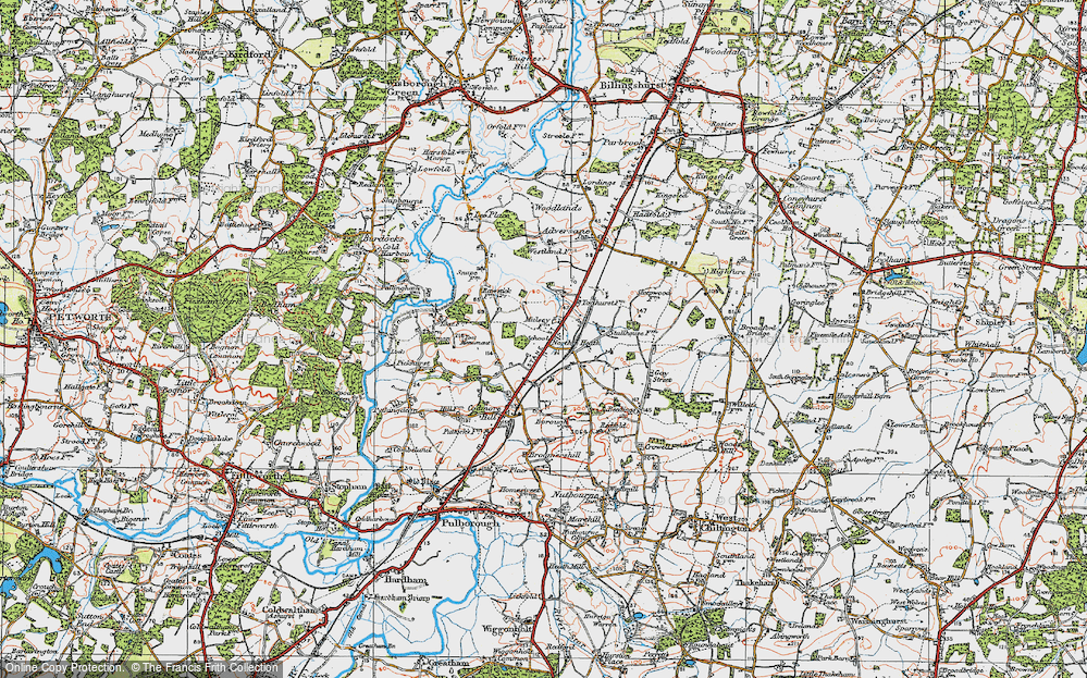 Old Map of North Heath, 1920 in 1920