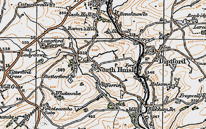 Old map of Beneknowle in 1919