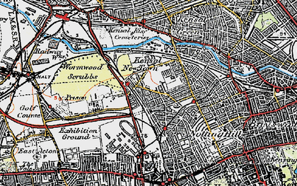 Old map of North Kensington in 1920