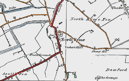 Old map of North Kyme in 1922