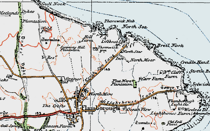 Old map of Breil Nook in 1924