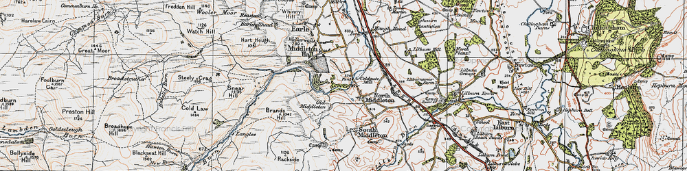 Old map of Happy Valley in 1926
