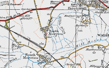 Old map of North Moreton in 1919