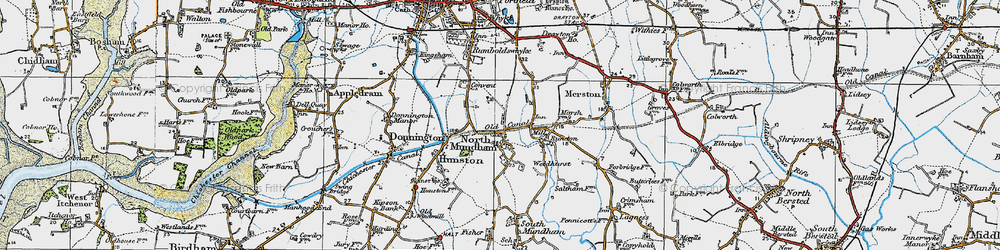Old map of North Mundham in 1919