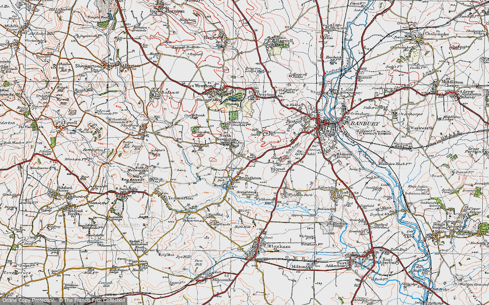 Old Map of Historic Map covering Bretch, The in 1919