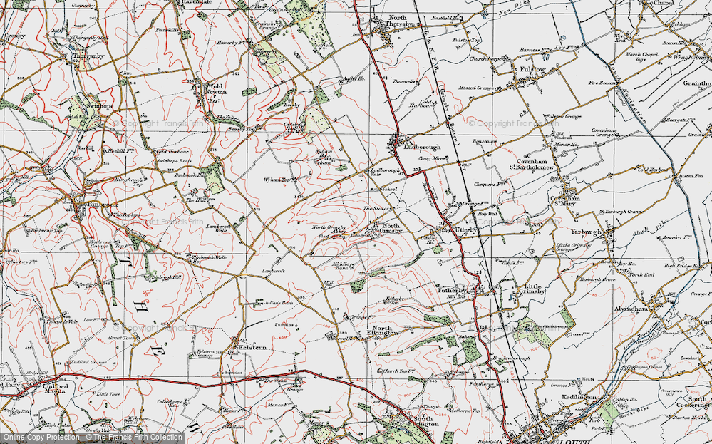 Old Map of North Ormsby, 1923 in 1923