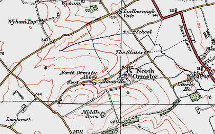Old map of North Ormsby in 1923