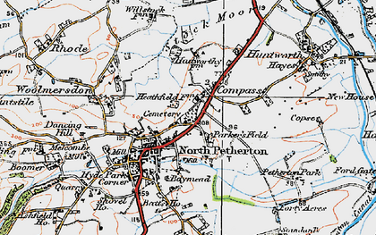 Old map of North Petherton in 1919