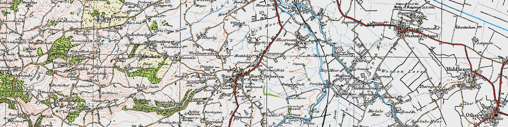 Old map of North Petherton in 1919