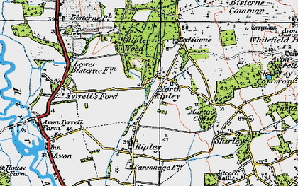 Old map of North Ripley in 1919