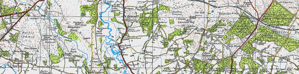 Old map of North Ripley in 1919