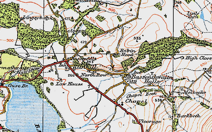 Old map of North Row in 1925