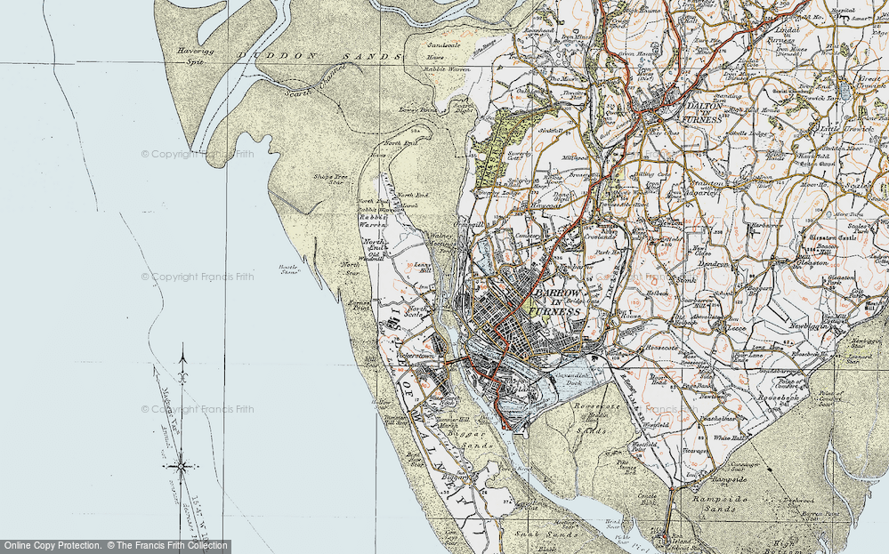 Old Map of North Scale, 1924 in 1924