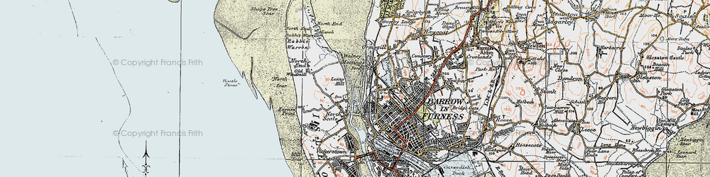 Old map of North Scale in 1924