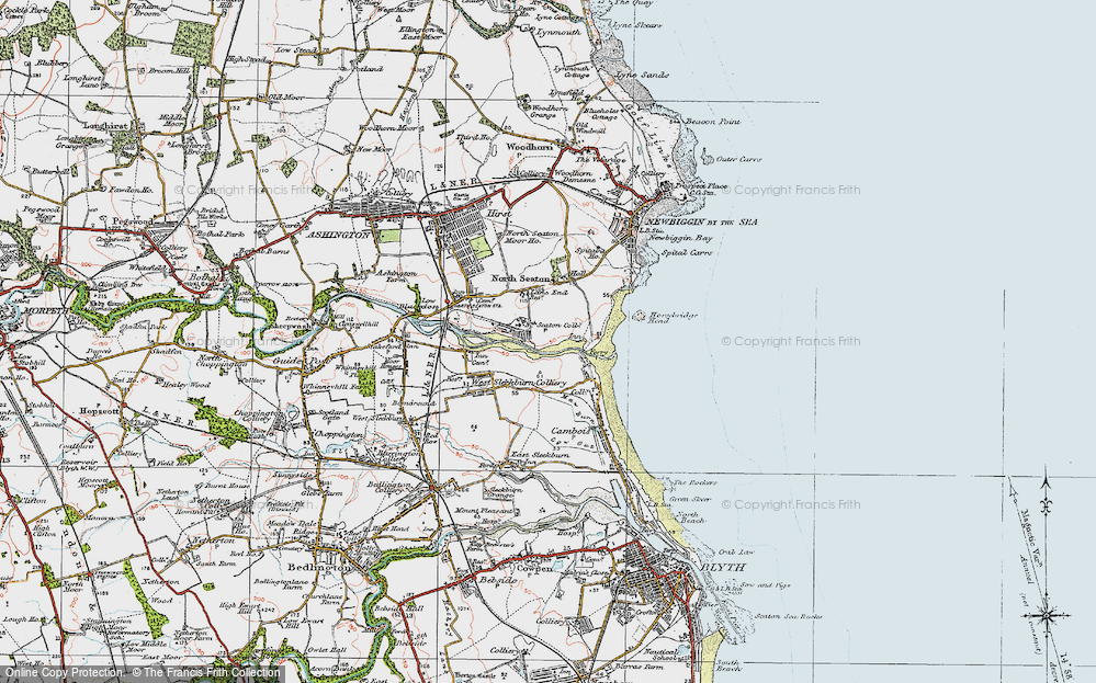 Old Map of North Seaton Colliery, 1925 in 1925