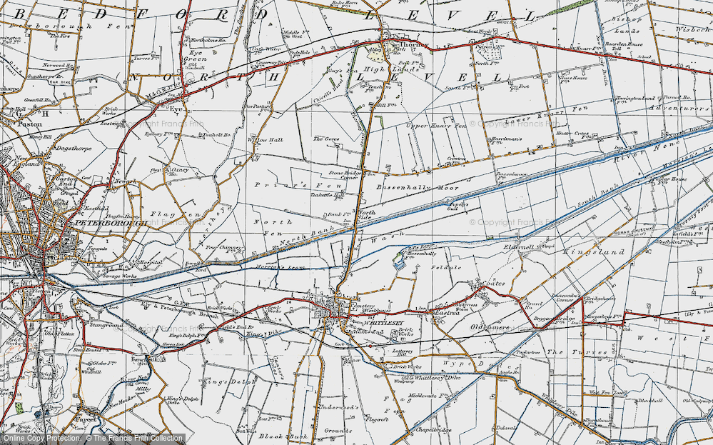 Old Map of North Side, 1922 in 1922