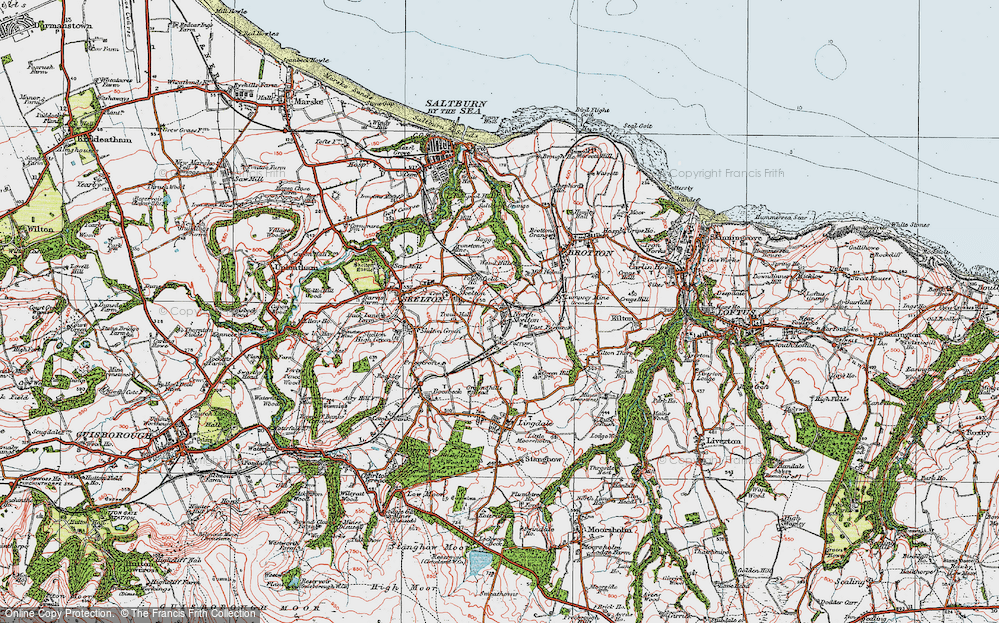 Old Map of North Skelton, 1925 in 1925